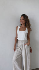 Tillie Crop Top - White