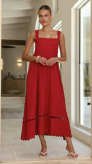 Libbie Maxi Dress - Red
