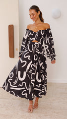 Freya Maxi Dress - Black