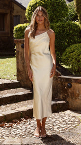 Josephina Midi Dress - Yellow