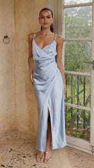 Elsa Midi Dress - Baby Blue