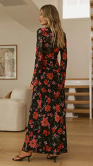 Flo Maxi Skirt - Dark Floral