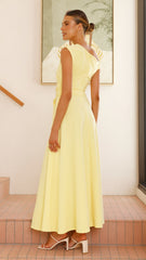 Gemma Maxi Dress - Baby Yellow