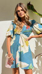 Kylen Mini Dress - Blue Orchid