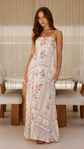 Jaylene Maxi Dress - Leah Print