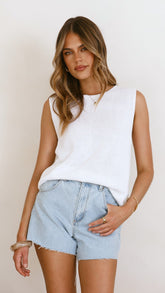 Fareeda Top - White
