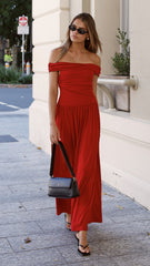 Manalla Maxi Dress - Cherry