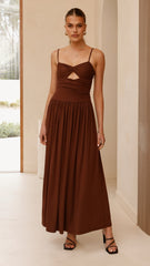 Libertine Maxi Dress - Chocolate
