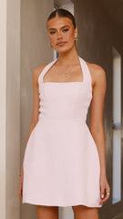Kristen Mini Dress - Baby Pink