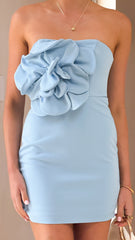 Xanbi Mini Dress - Blue