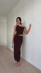 Iantha Maxi Dress - Chocolate