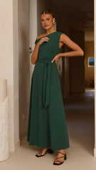 Gemma Maxi Dress - Emerald Green
