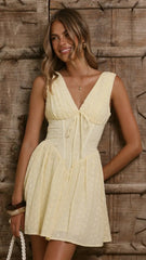 Elysia Mini Dress - Yellow