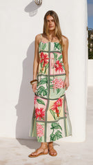 Elora Maxi Dress - Tropical Bloom