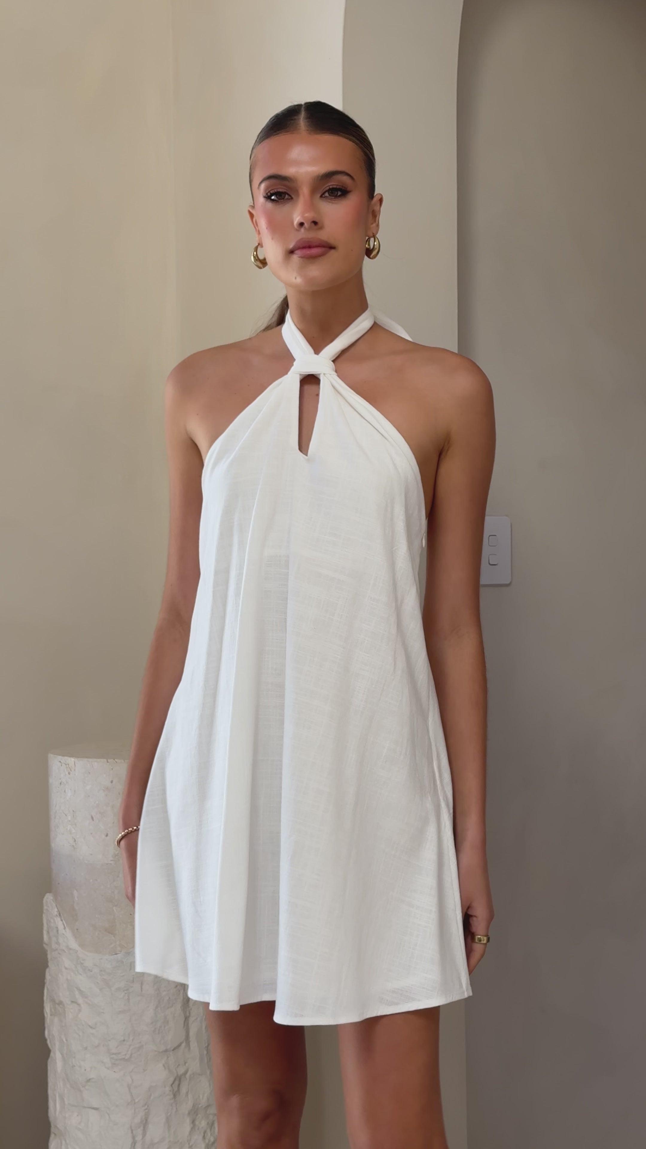 Maja Mini Dress - White