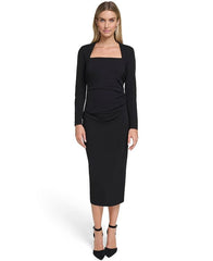 Calvin Klein Women's Long Sleeve Midi Dress