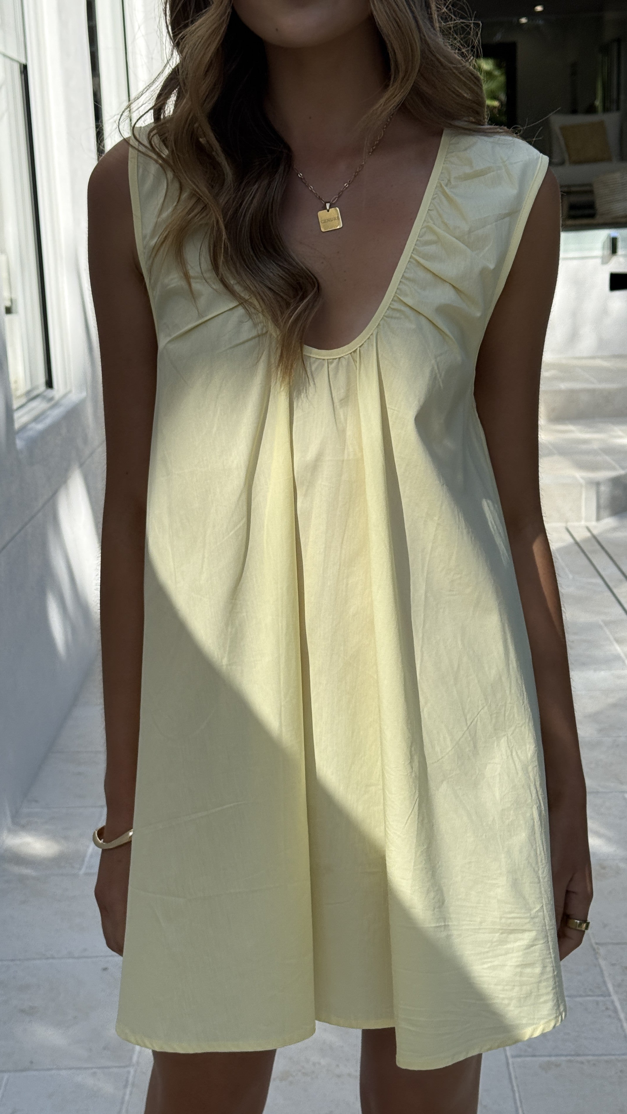Vanessa Mini Dress - Yellow