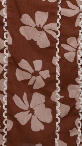 Kiva Maxi Skirt - Brown Daylillies