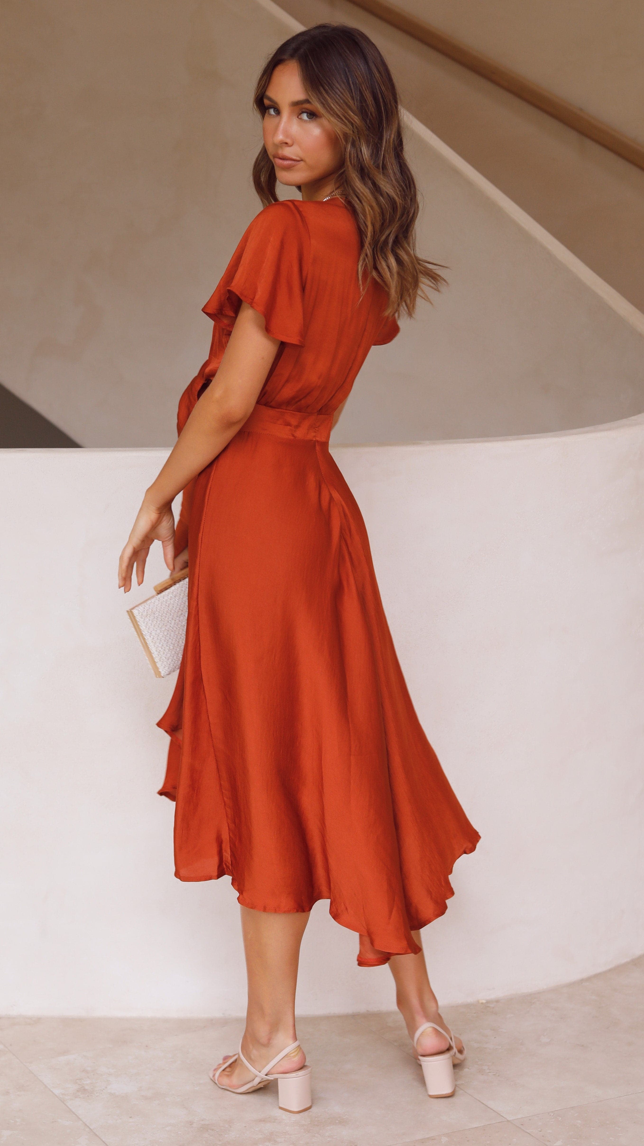 Sunny Daze Dress - Rust