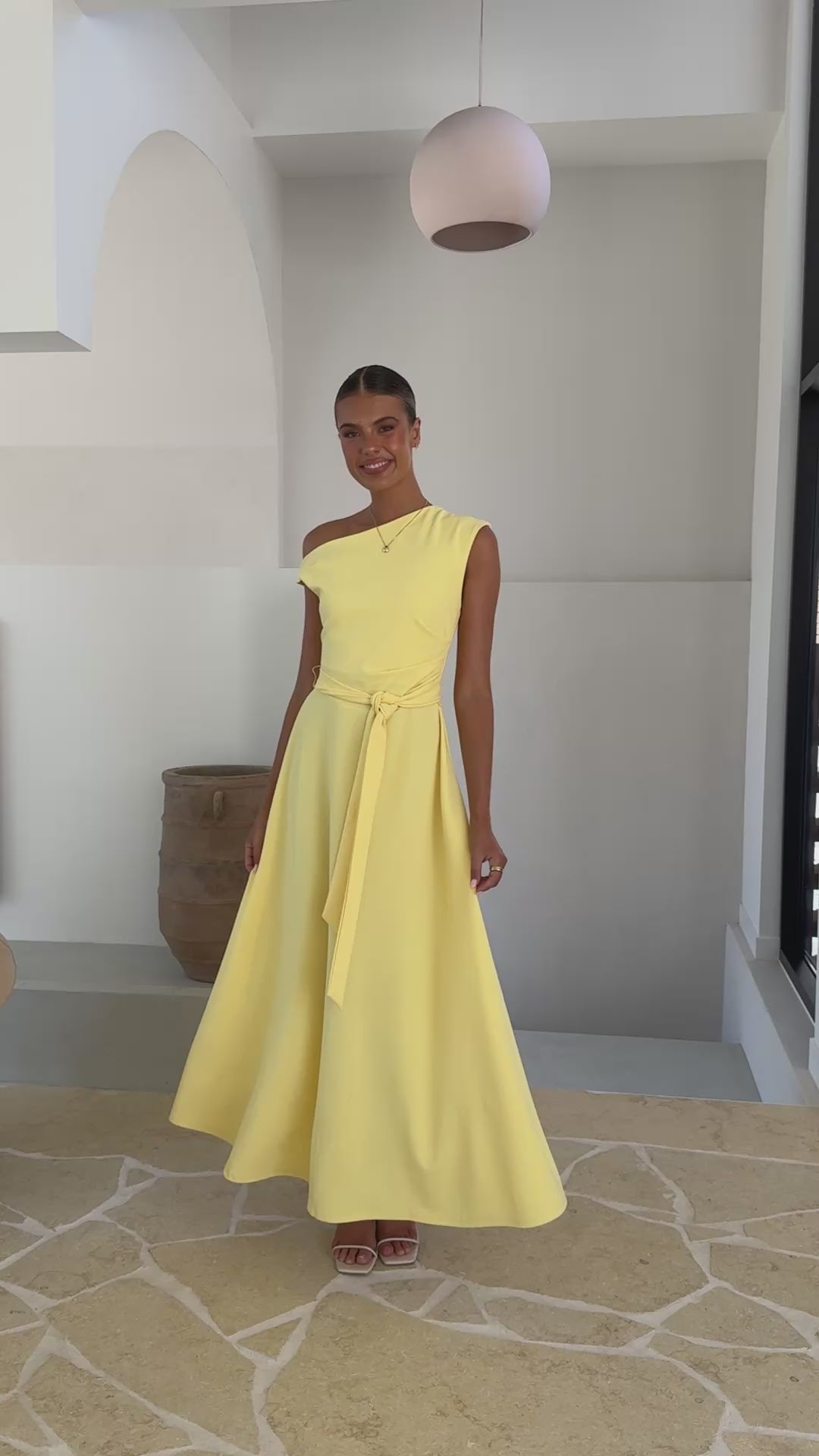 Gemma Maxi Dress - Baby Yellow