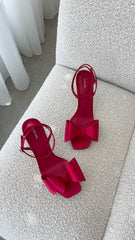 Gabby Heel - Tomato Satin