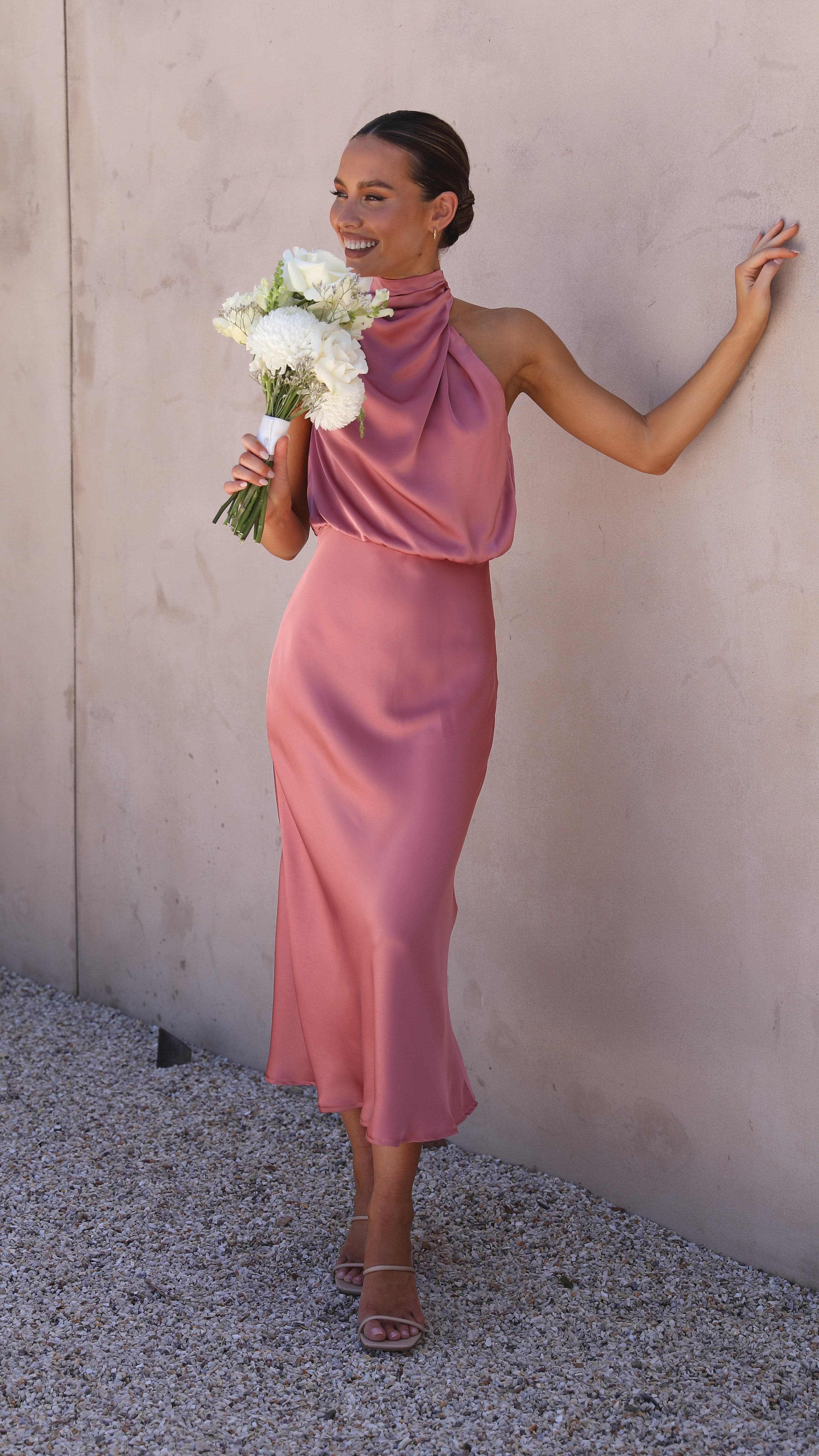 Esther Maxi Dress - Baked Rose
