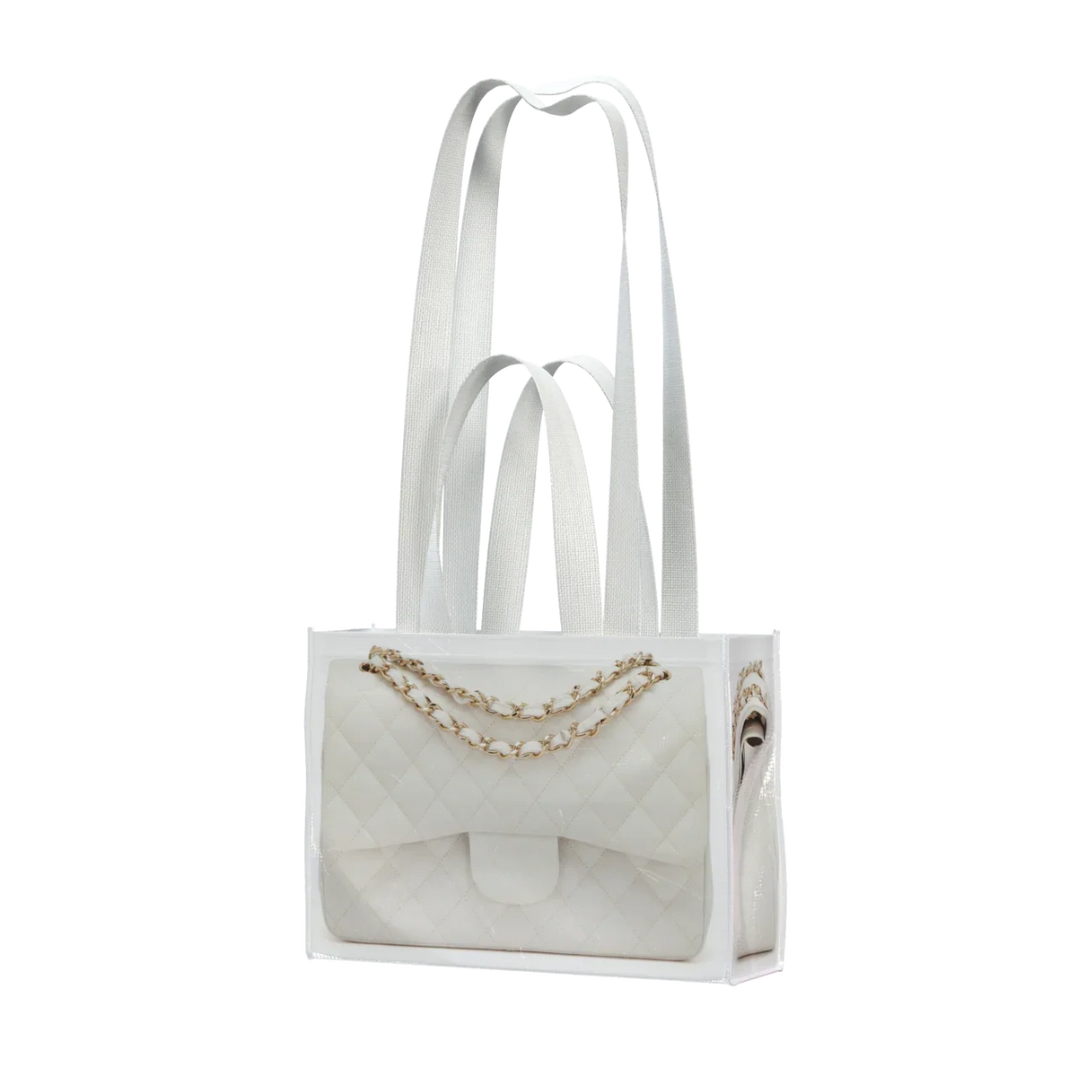 GroceryBags Creative imitation platinum bag printed woven bag cobalt white small fitness leisure bag