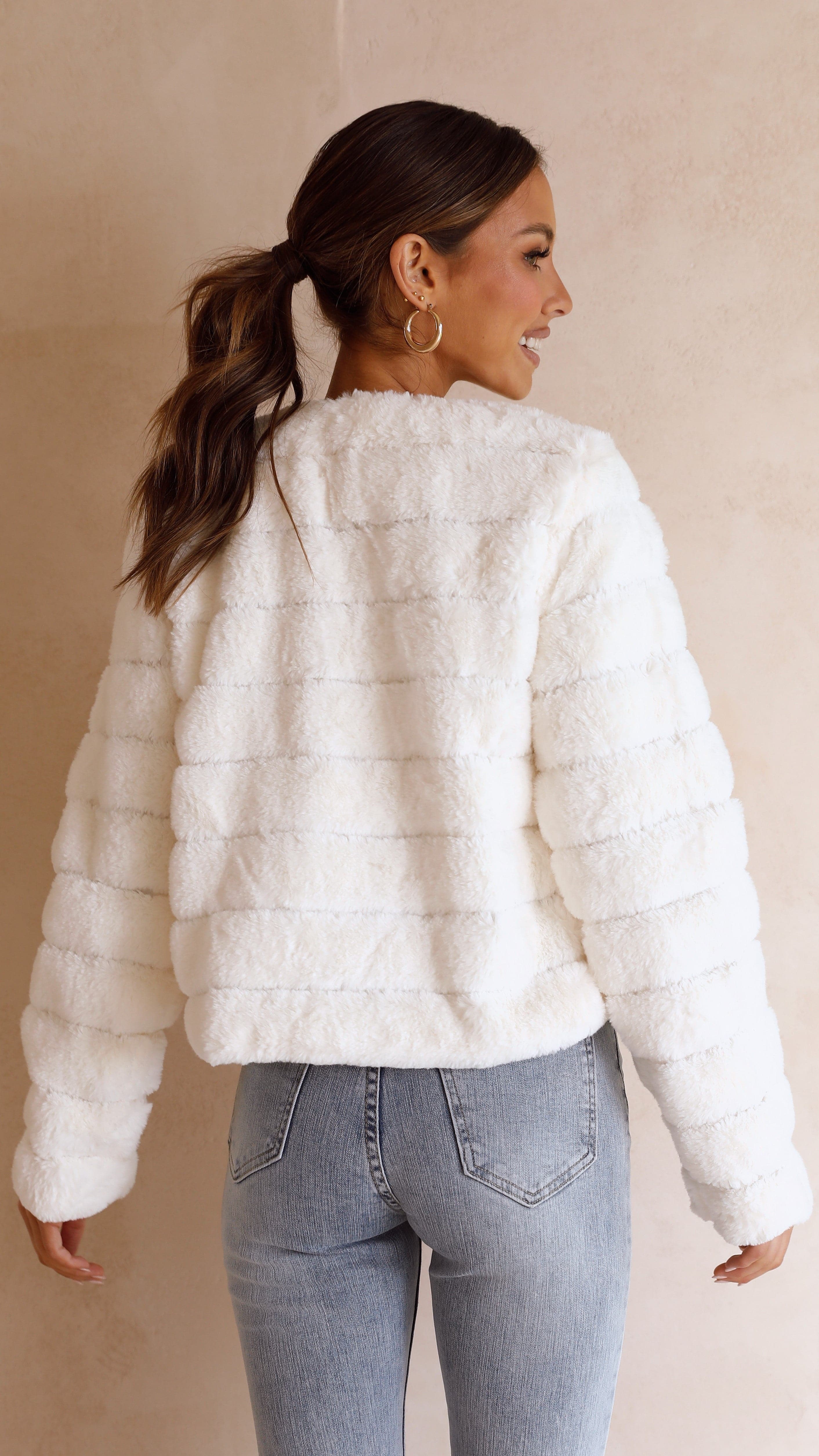 Tully Crop Jacket - White