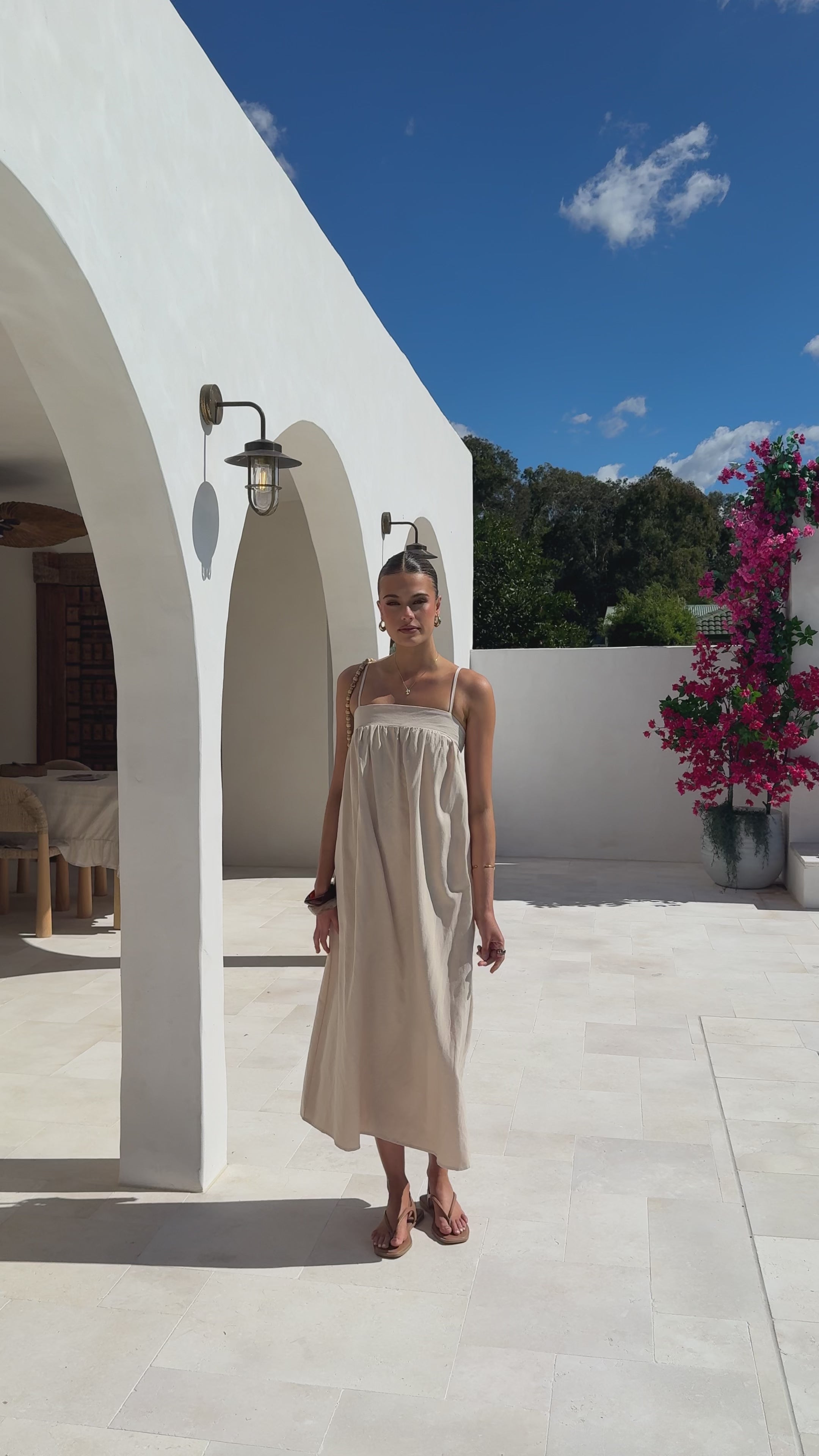 Gracia Maxi Dress - Beige