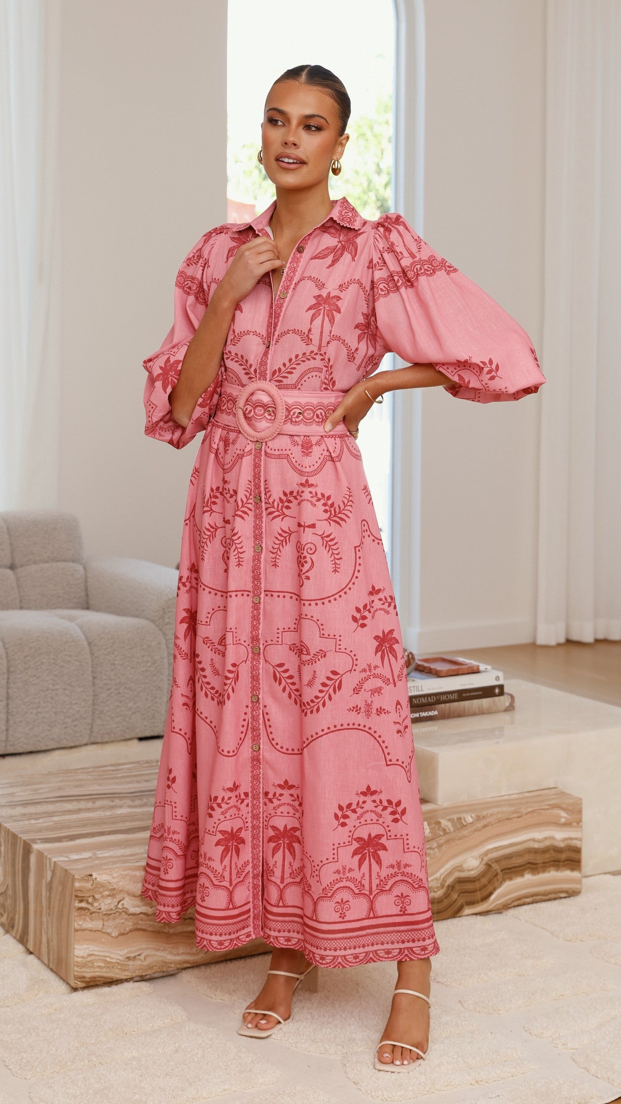 Xander Long Sleeve Maxi Dress - Mulberry