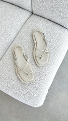Kendall Sandal - Bone Leather