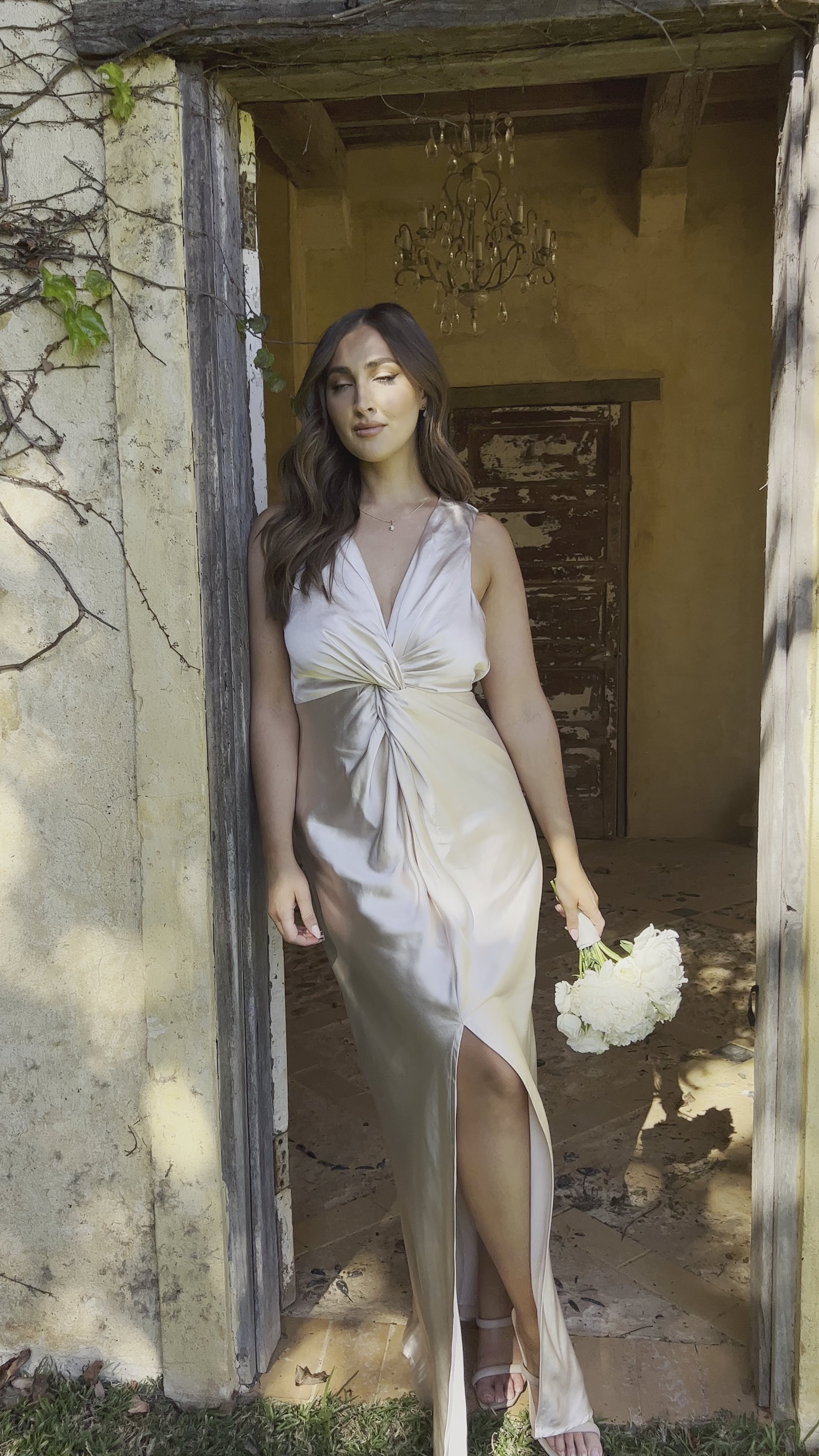 Lucia Maxi Dress - Champagne