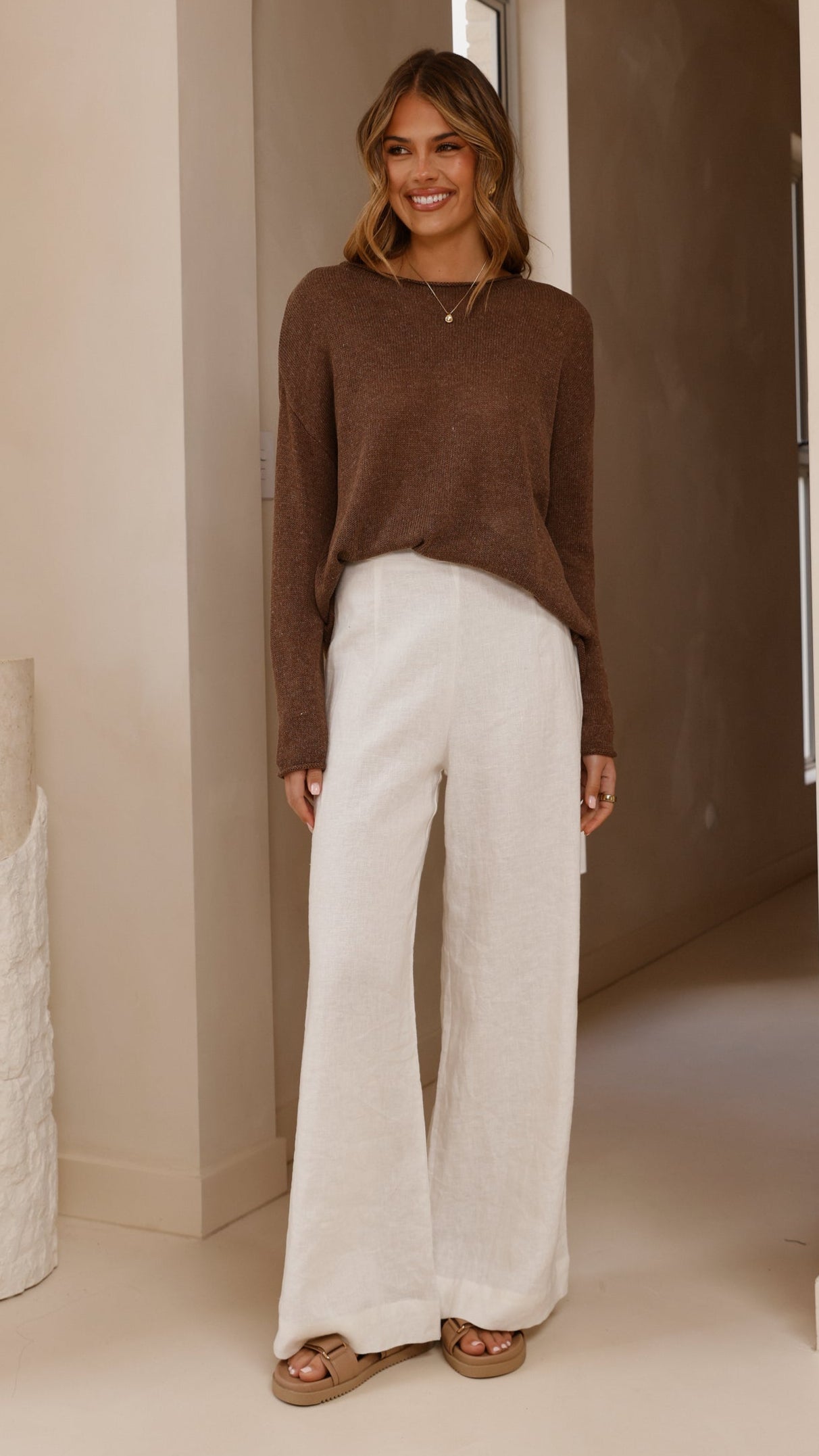 Lakoa Knit Top - Mocha
