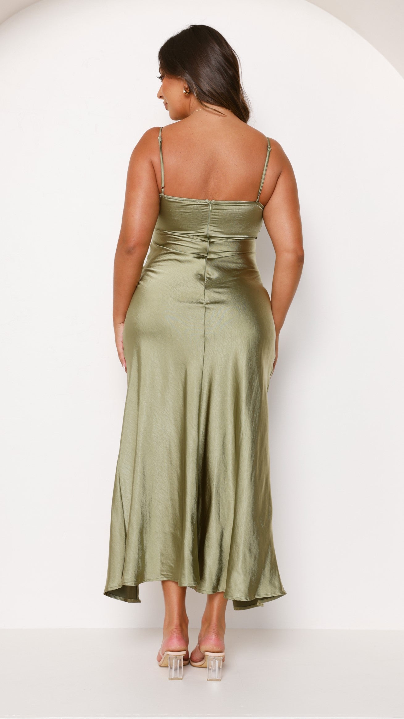 Elsa Midi Dress - Olive