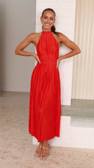 Frances Maxi Dress - Blood Orange