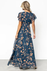 Lynlee Metallic Maxi Dress | Topaz