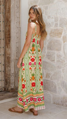 Keziah Maxi Dress - Sunkissed Print