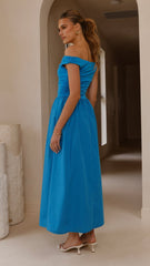 Immy Midi Dress - Blue