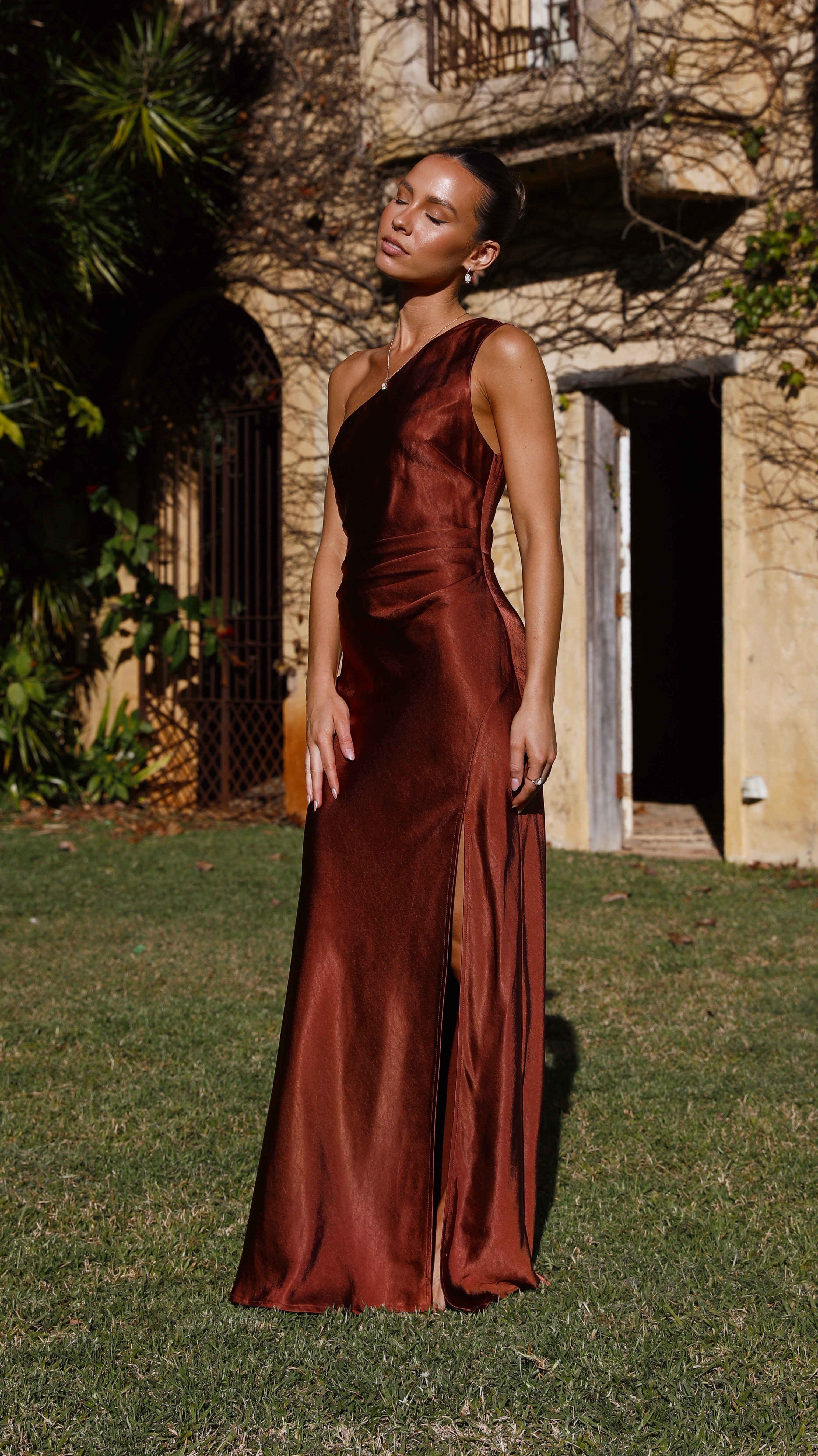 Victoria Maxi Dress - Rust