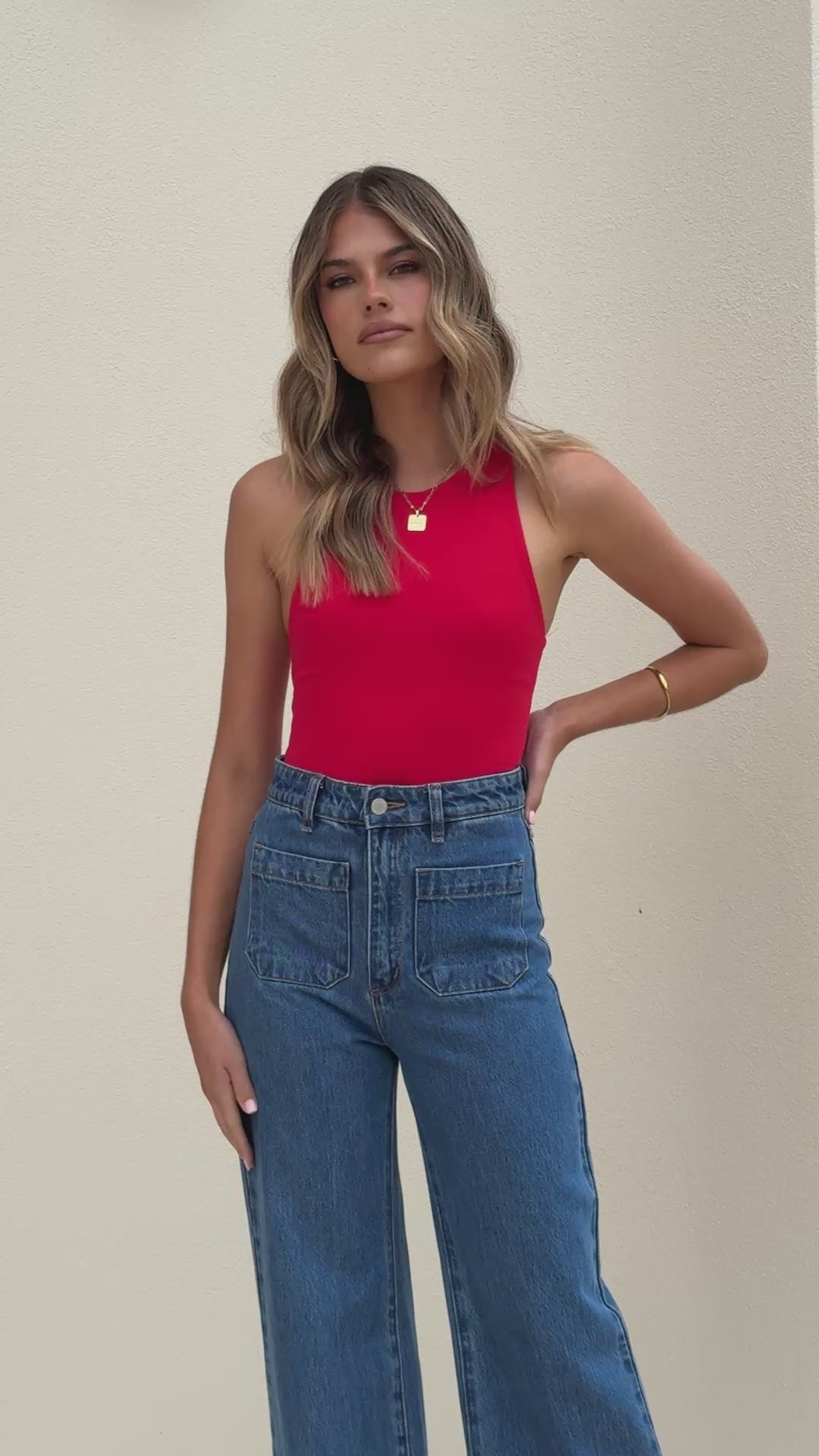 Jakira Bodysuit - Red