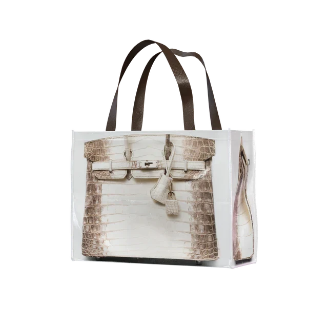 Grocery Bags Creative Parody Platinum Bag Print Woven Bag Fire Over The Net Birkin Fitness Casual Bag