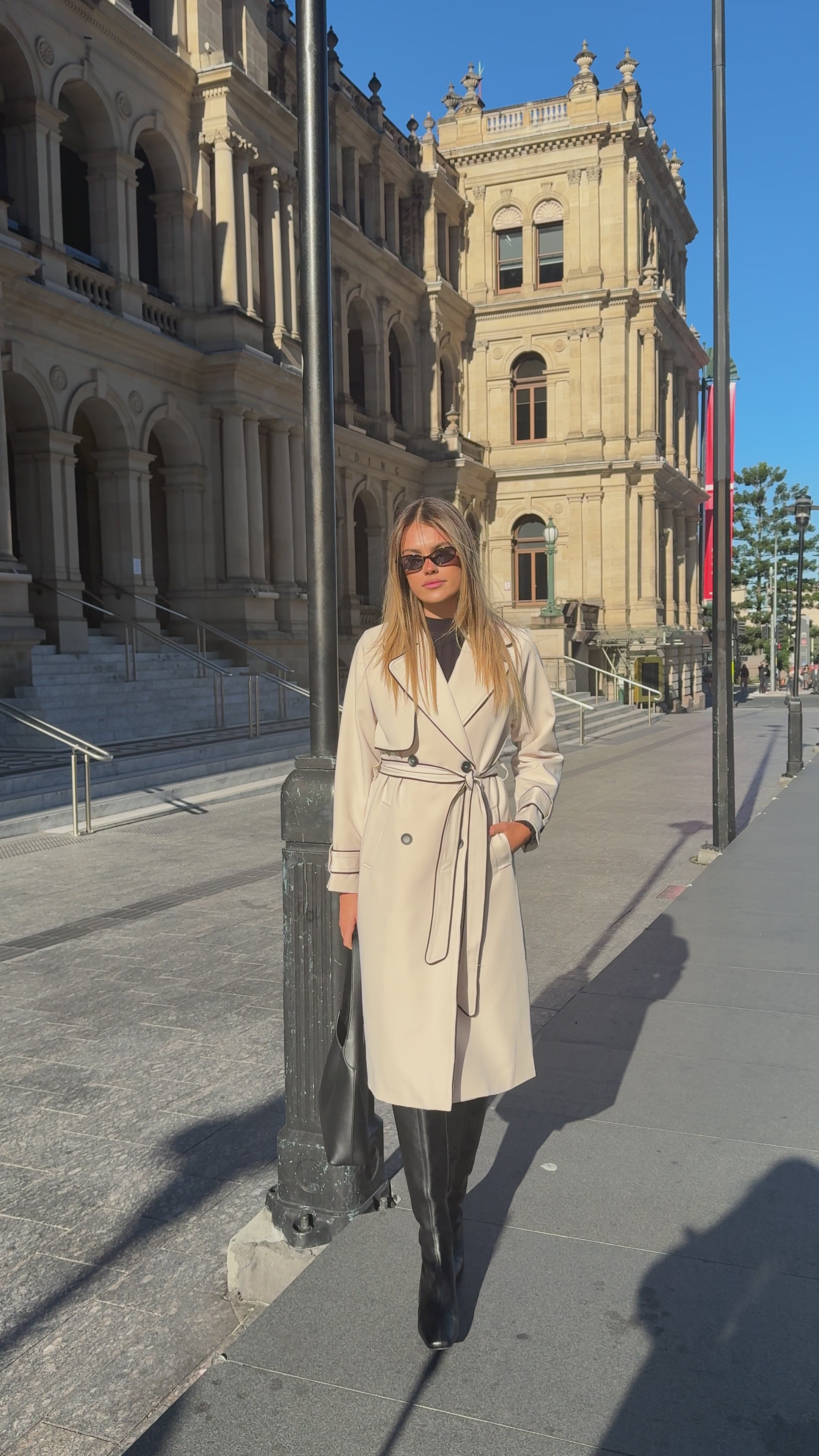 Blanca Trench Coat - Beige