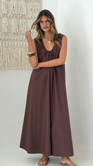 Scout Maxi Dress - Chocolate