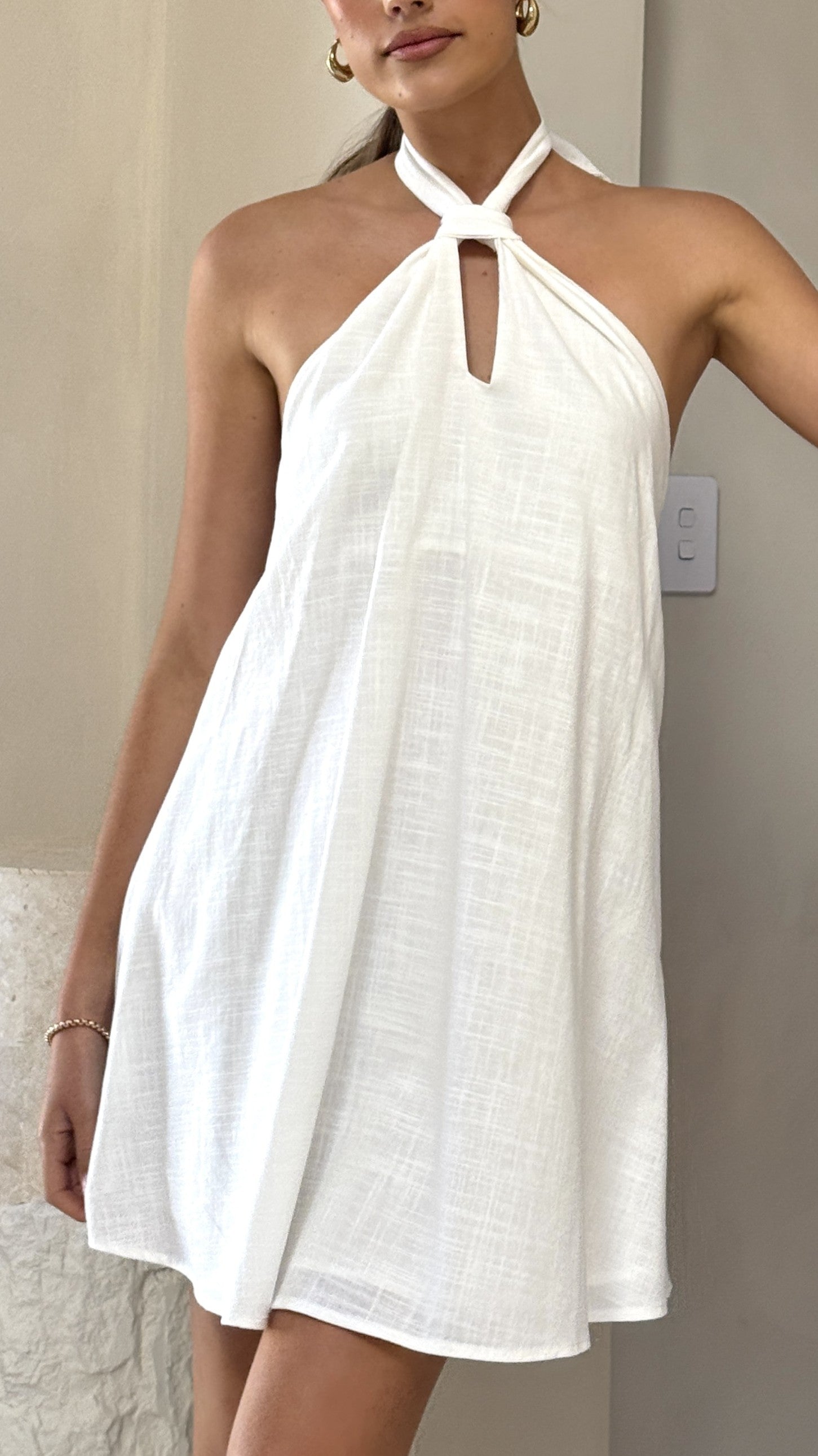 Maja Mini Dress - White