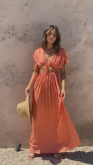Marilyn Maxi Dress - Tangerine