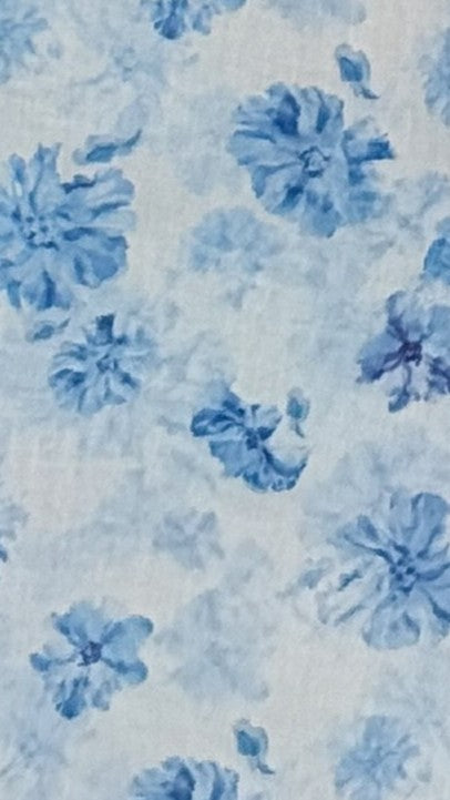 Mady Maxi Dress - Blue Floral