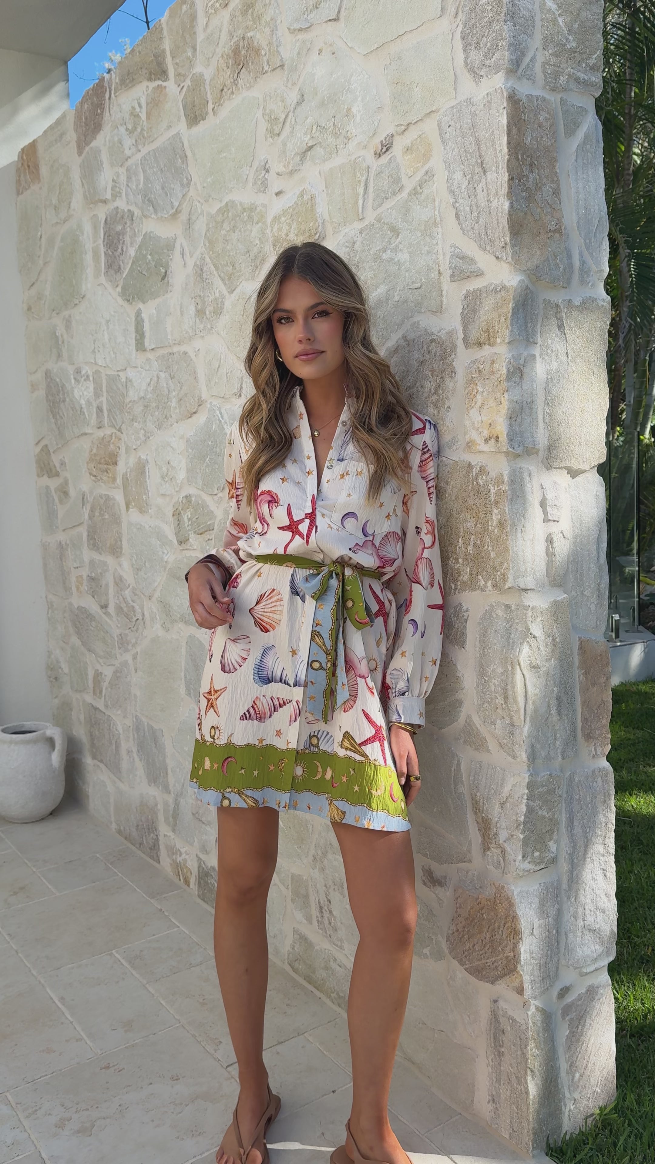 Xara Mini Dress - Ethereal Print
