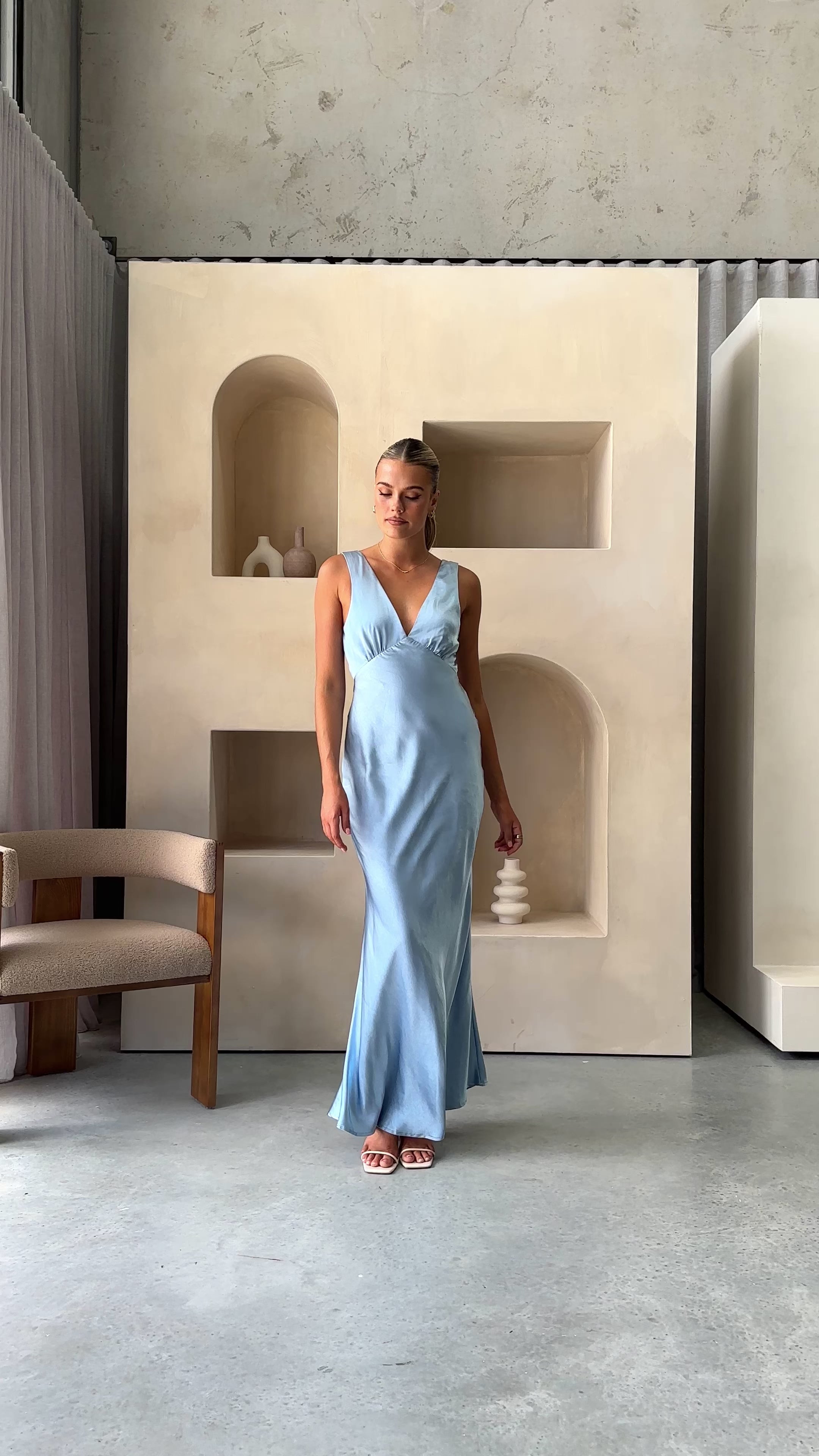 Sofia Maxi Dress - Blue