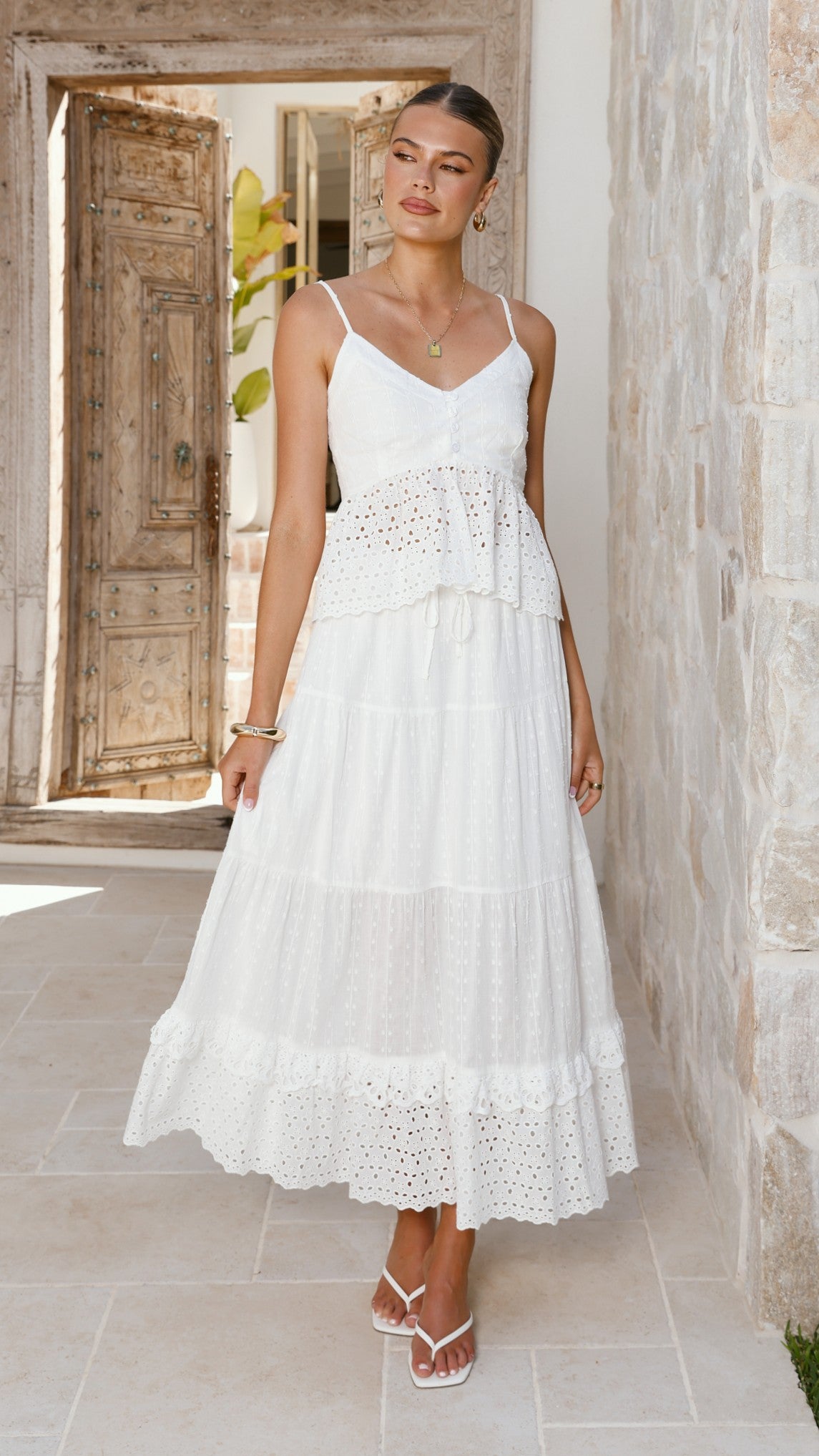Majella Maxi Skirt - White