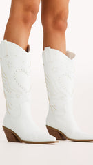 Everlyn Boots - White